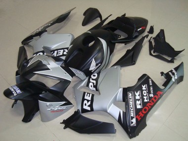 2005-2006 Matte Black Silver Repsol Honda CBR600RR Motorcycle Fairings