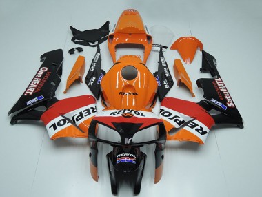 2005-2006 Black Orange White Red Repsol Honda CBR600RR Motorcycle Fairing