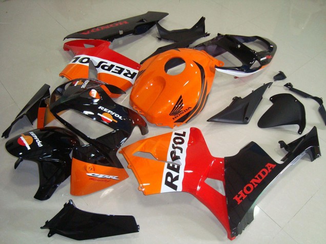 2005-2006 Orange White Red Glossy Black Repsol Honda CBR600RR Motorcycle Fairing Kits