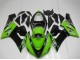 2005-2006 Green Glossy Black Elf Kawasaki ZX6R Motorcycle Fairings