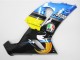 2005-2006 Blue Yellow Black Shark Kawasaki ZX6R Motorcycle Fairings
