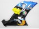 2005-2006 Blue Yellow Black Shark Kawasaki ZX6R Motorcycle Fairings