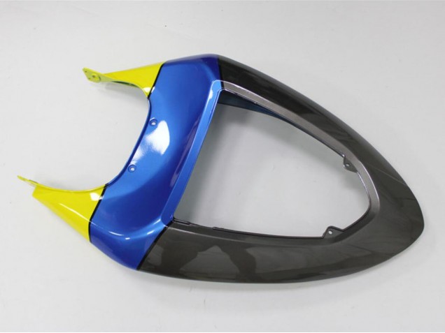 2005-2006 Blue Yellow Black Shark Kawasaki ZX6R Motorcycle Fairings