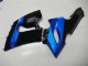 2005-2006 Blue Glossy Black Kawasaki ZX6R Motorcycle Fairing Kits