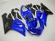 2005-2006 Blue Matte Black Kawasaki ZX6R Motorcycle Fairings