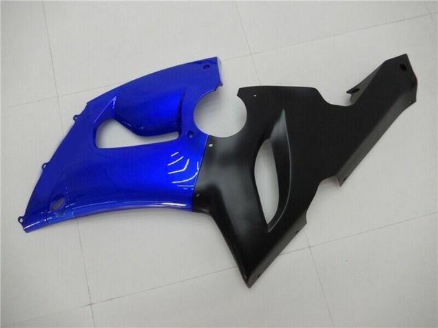 2005-2006 Blue Matte Black Kawasaki ZX6R Motorcycle Fairings