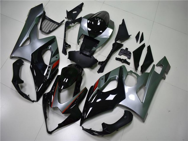 2005-2006 Glossy Black Silver Suzuki GSXR 1000 Motorcycle Fairing