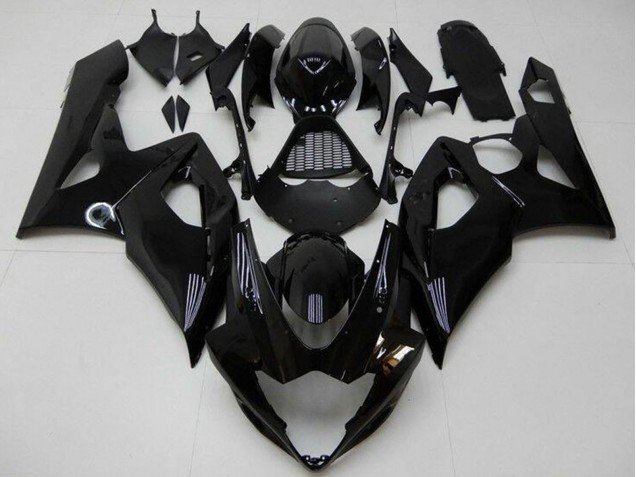 2005-2006 Glossy Black Suzuki GSXR 1000 Motorcycle Fairing Kits