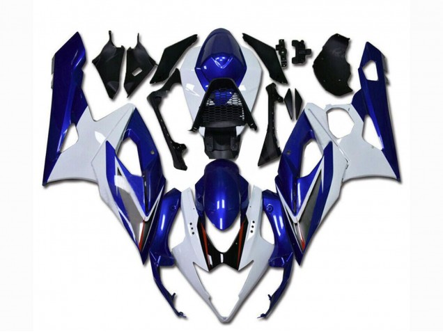 2005-2006 White Blue Suzuki GSXR 1000 Motorcycle Fairing