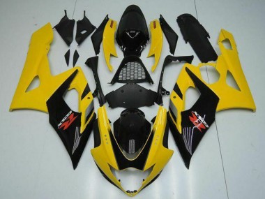 2005-2006 Yellow Glossy Black Red Suzuki GSXR 1000 Motorcycle Fairings