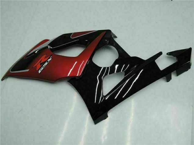 2005-2006 Red Silver Glossy Black Suzuki GSXR 1000 Motorcycle Fairings