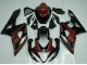 2005-2006 Red Silver Glossy Black Suzuki GSXR 1000 Motorcycle Fairings