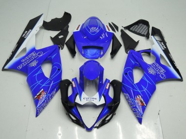 2005-2006 Blue White Black Corona Suzuki GSXR 1000 Motorcycle Fairings
