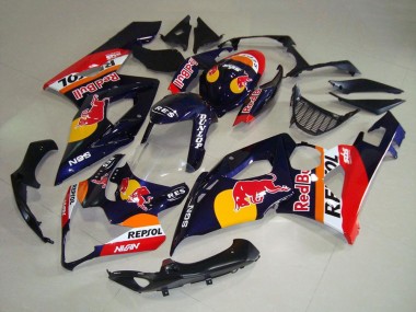 2005-2006 Dark Blue Yellow Red Bull Repsol Suzuki GSXR 1000 Motorcycle Fairings