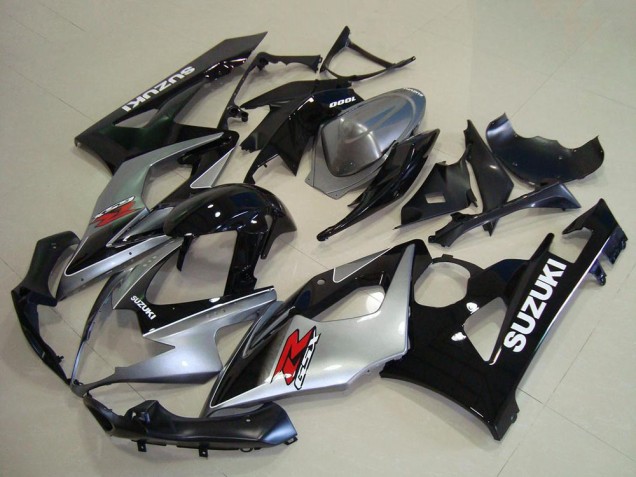 2005-2006 Silver Black Red Suzuki GSXR 1000 Bike Fairings
