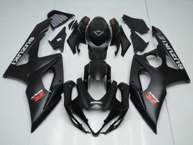 2005-2006 Matte Black Suzuki GSXR 1000 Motorcycle Fairing Kits