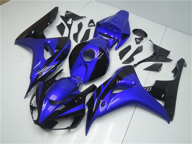 2006-2007 Blue Glossy Black Honda CBR1000RR Motorcycle Fairing Kits