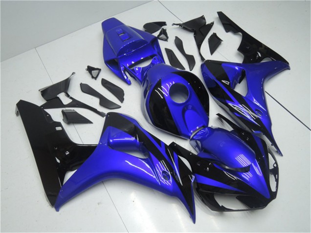 2006-2007 Blue Glossy Black Honda CBR1000RR Motorcycle Fairing Kits