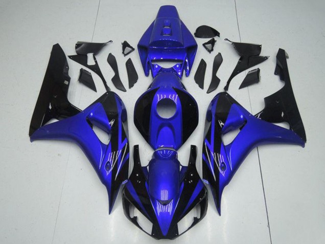 2006-2007 Blue Glossy Black Honda CBR1000RR Motorcycle Fairing Kits