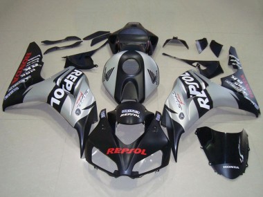 2006-2007 Silver Matte Black Repsol Honda CBR1000RR Motorcycle Fairing