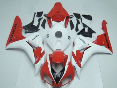 2006-2007 White Red Honda CBR1000RR Motorcycle Fairing