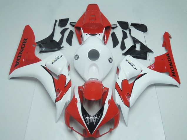 2006-2007 White Red Honda CBR1000RR Motorcycle Fairing