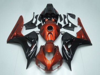 2006-2007 Red Glossy Black Honda CBR1000RR Motorcycle Fairing