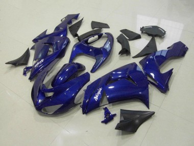 2006-2007 Dark Blue Kawasaki ZX10R Motorcycle Fairing Kits