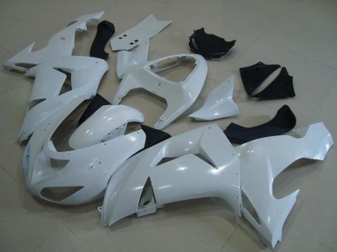 2006-2007 White Kawasaki ZX10R Motorcycle Fairings