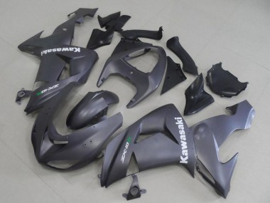 2006-2007 Matte Grey White Decal Kawasaki ZX10R Motorcycle Fairings