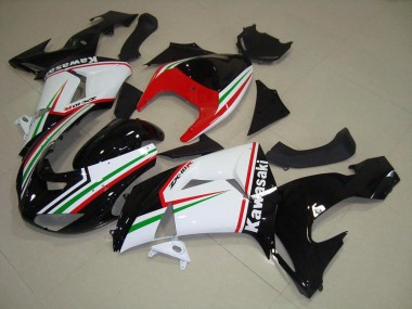 2006-2007 White Red Black Green Kawasaki ZX10R Motorcycle Fairings
