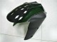 2006-2007 Glossy Black Red Flame Kawasaki ZX10R Motorcycle Fairing Kits