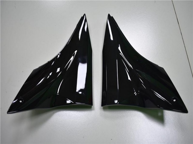 2006-2007 Glossy Black Green Flame Kawasaki ZX10R Motorcycle Fairings