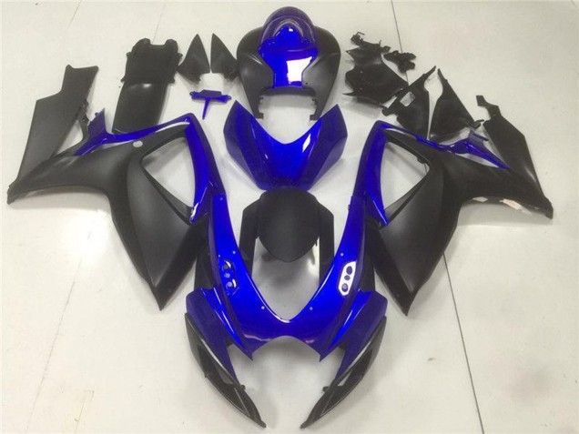 2006-2007 Blue Matte Black Suzuki GSXR 600/750 Motorcycle Fairings