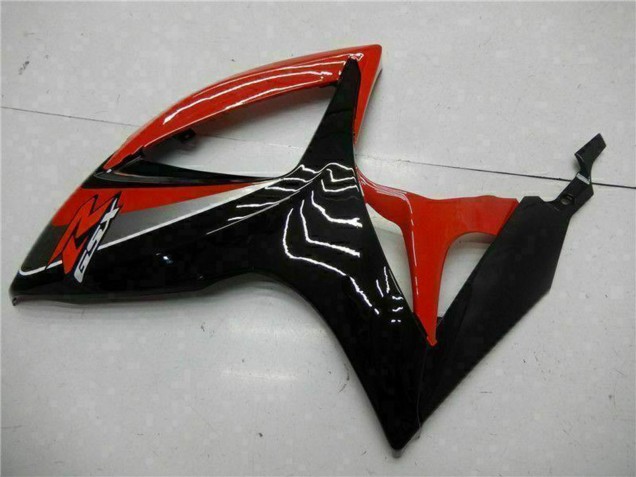 2006-2007 Red Glossy Black Suzuki GSXR 600/750 Motorcycle Fairings