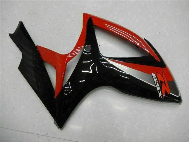 2006-2007 Red Glossy Black Suzuki GSXR 600/750 Motorcycle Fairings