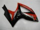 2006-2007 Red Glossy Black Suzuki GSXR 600/750 Motorcycle Fairings
