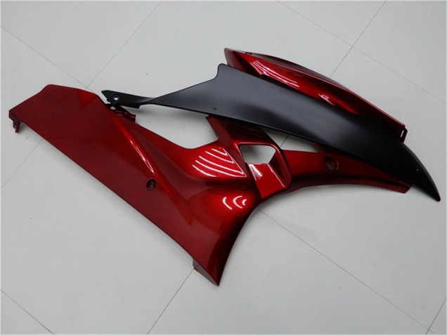 2006-2007 Red Matte Black Yamaha YZF R6 Motorcycle Fairing Kits