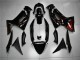 2006-2008 Glossy Black Red Flame Kawasaki EX650 Motorcycle Fairings