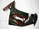 2006-2008 Glossy Black Red Flame Kawasaki EX650 Motorcycle Fairings