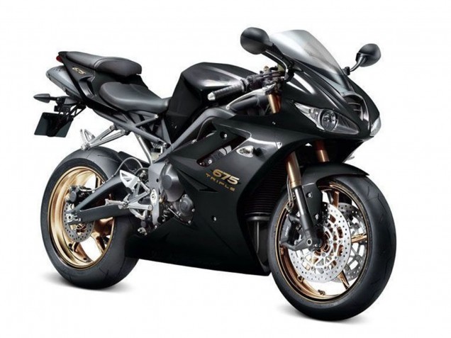 2006-2008 Glossy Black Triumph Daytona 675 Triple Bike Fairings