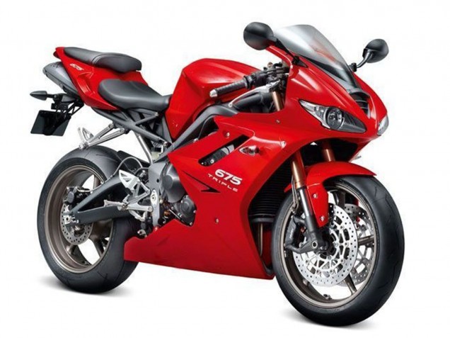 2006-2008 Red Triumph Daytona 675 Triple Motorcycle Fairing Kits