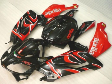 2006-2011 Black Red Aprilia RS125 Motorcycle Fairings