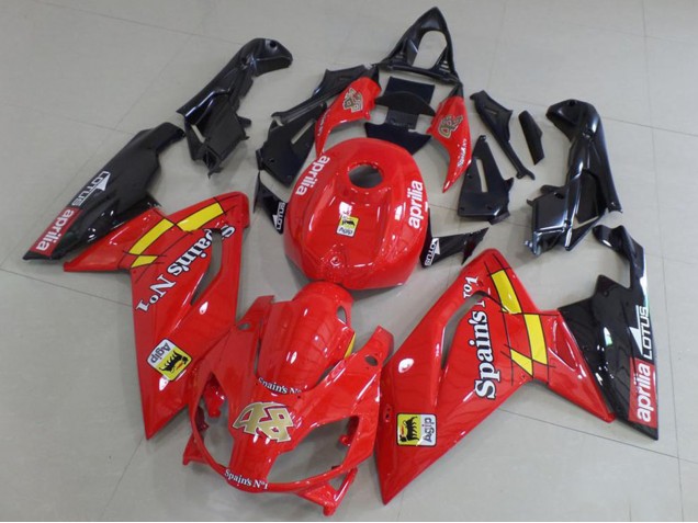 2006-2011 Red Black Yellow Aprilia RS125 Motorcycle Fairings