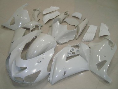 2006-2011 White Kawasaki ZX14R ZZR1400 Motorcycle Fairings