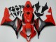 2007-2008 Red Matte Black Honda CBR600RR Bike Fairings