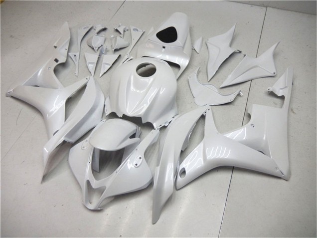 2007-2008 Pearl White Honda CBR600RR Motorcycle Fairings