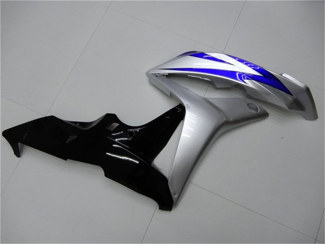 2007-2008 Silver Blue Glossy Black OEM Style Honda CBR600RR Motorcycle Fairings
