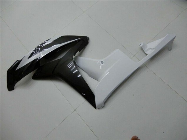 2007-2008 White Glossy Black Honda CBR600RR Bike Fairings