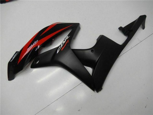 2007-2008 Red Matte Black with Decals Honda CBR600RR Motorcycle Fairings